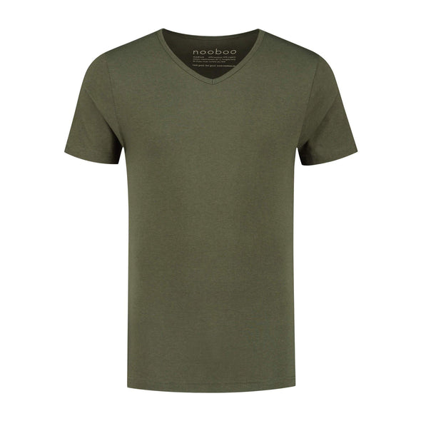 nooboo Lyxig Bambu T-shirt Svart med v hals
