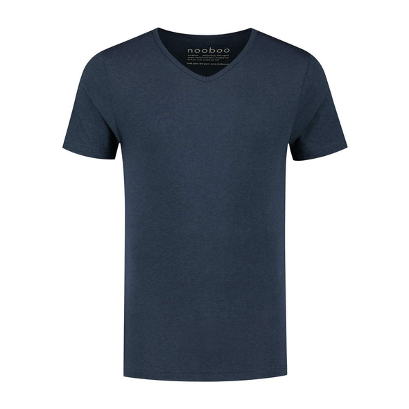 nooboo Lyxig Bambu T-shirt Svart med v hals