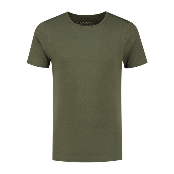 nooboo Lyxig Bambu T-shirt Röd med rund hals