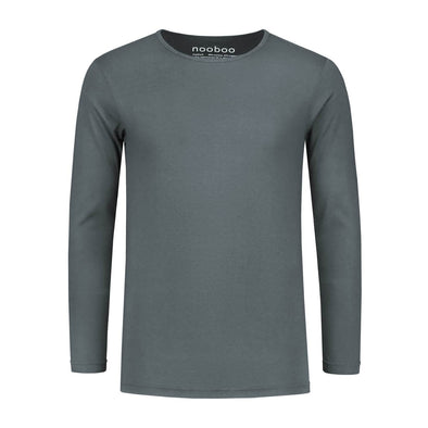 nooboo lyxig långärmad t-shirt i bambu Grå